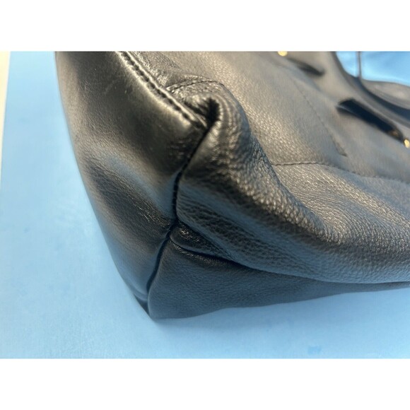 Great American Leather Works Black Leather Crossbody Shoulder Bag Classic Medium - Picture 4 of 9